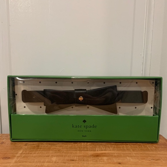 kate spade Accessories - Kate Spade Black Bow Belt